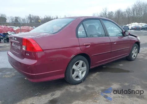2004 Honda Civic Ex z USA, uszkodzony, nr VIN 2HGES26704H564363